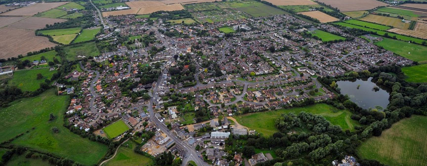 Ariel view of Somersham